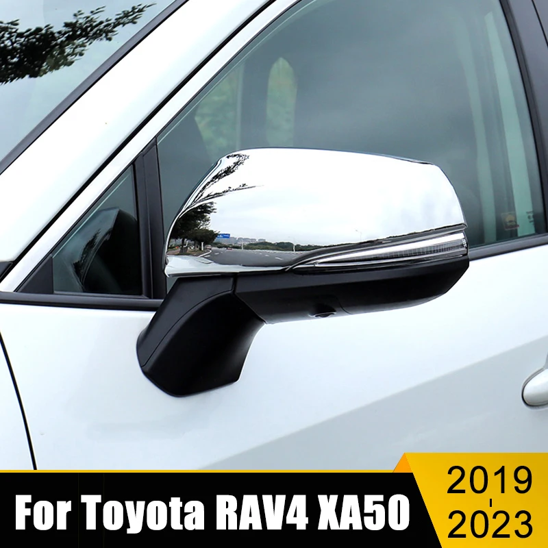 

Боковой молдинг для зеркала заднего вида из АБС-пластика для Toyota RAV4 XA50 2019 2020 2021 2022 2023 RAV 4, гибридные аксессуары