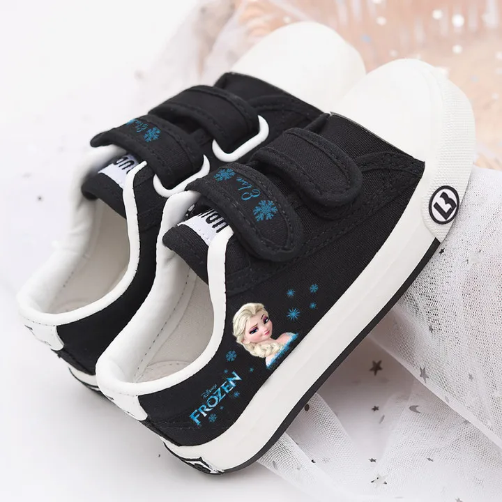 

Disney princess Girls frozen canvas white shoes kids elsa anna Sport Sneakers princess cartoon beauty kids shoes for kids gift