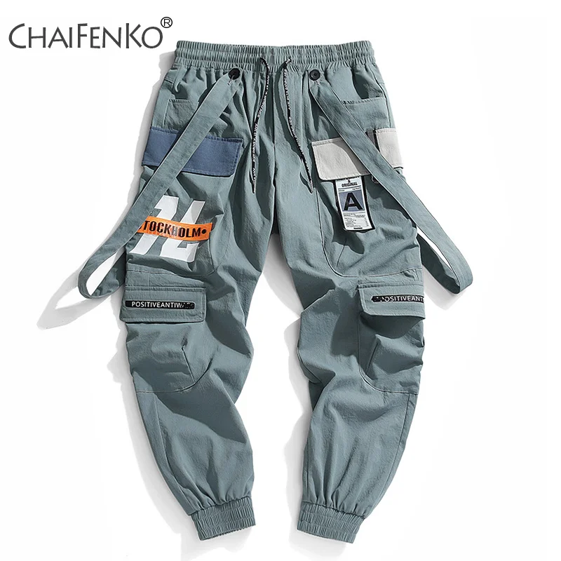 

CHAIFENKO 2022 New Hot Jogger Leisure Sports Trousers Men Hip Hop Streetwear Beam Foot Cargo Pants Fashion Printing Men Pants