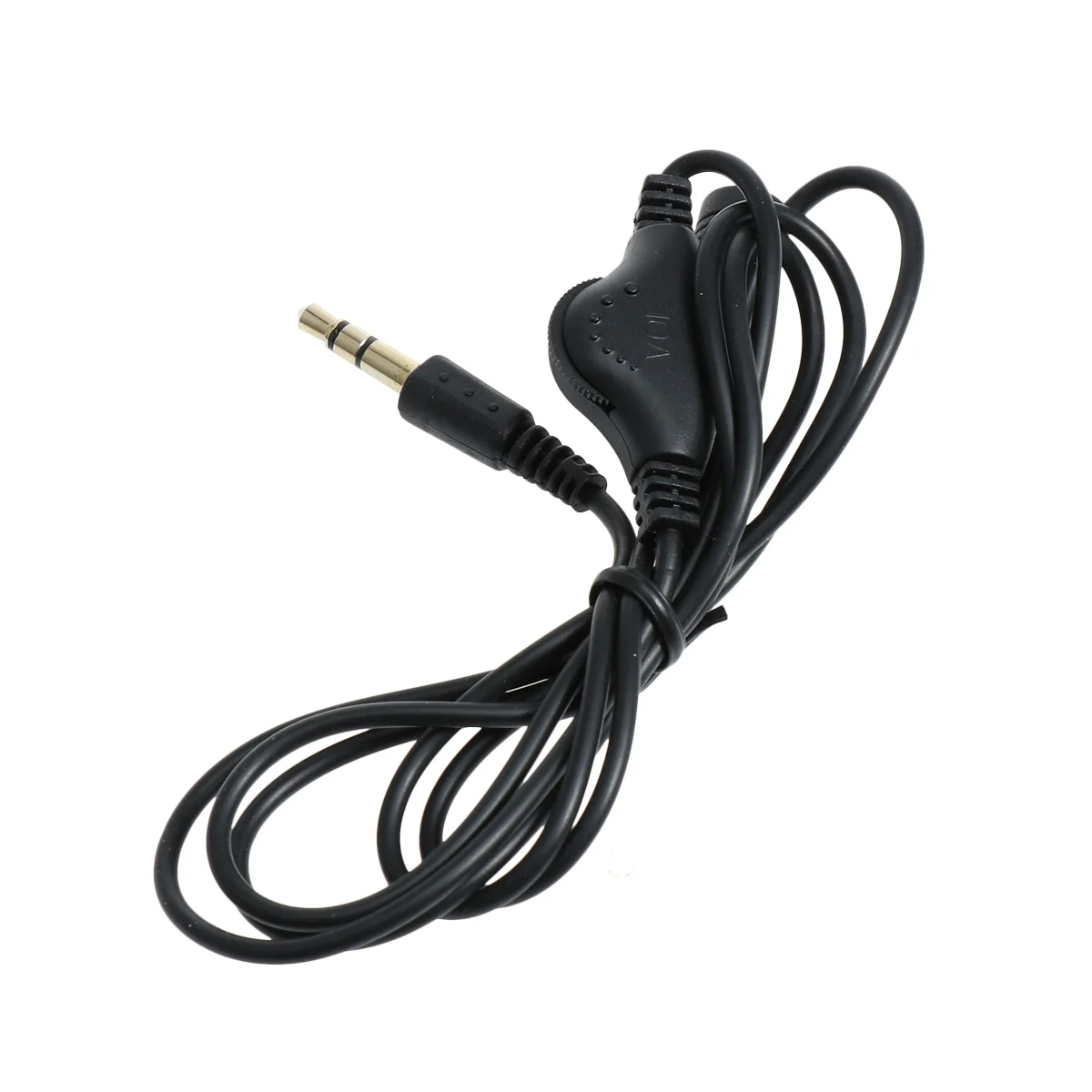 

1PC Black Volume Control Male to Female 3.5mm Cable Adapter for Microphones