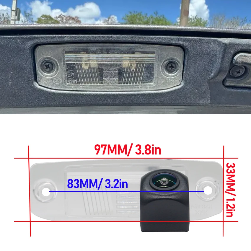 Фото Камера заднего вида HD 1280*720 Fisheye для Hyundai Tucson JM 2004-2009 годов, аксессуары для парковки задним ходом №3