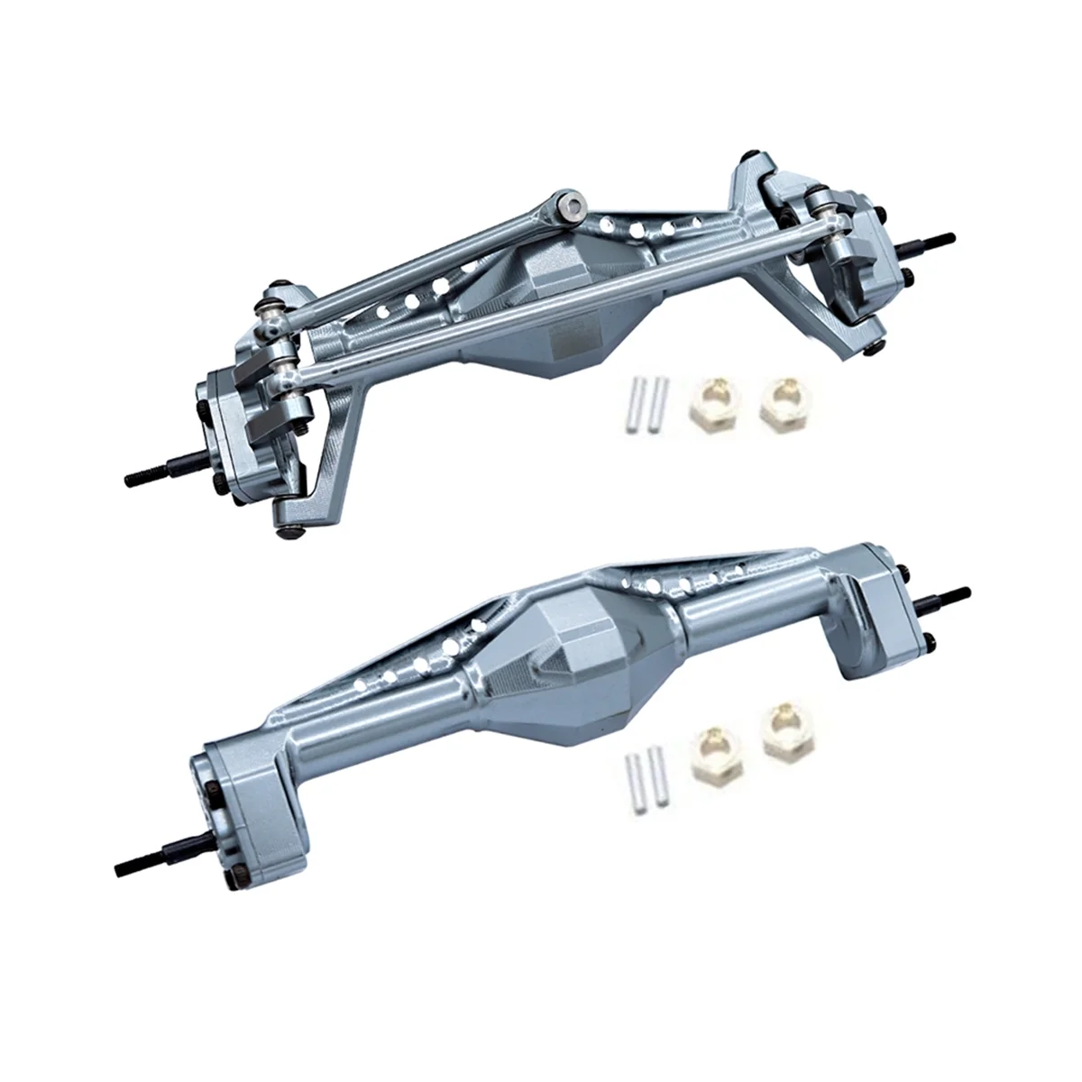 

Metal Front and Rear Portal Axle Set for Axial UTB18 Capra 1/18 RC Crawler Car Upgrade Parts Accessories,Titanium