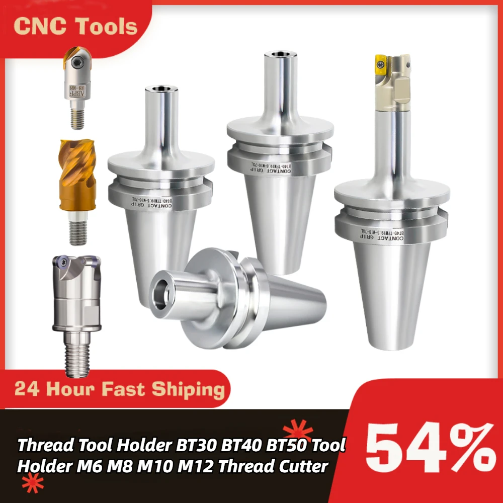 

Thread Tool Holder BT30 BT40 BT50 Tool Holder M6 M8 M10 M12 M16 Thread Cutter Head Thread Holder Locking Teeth Tool Holder