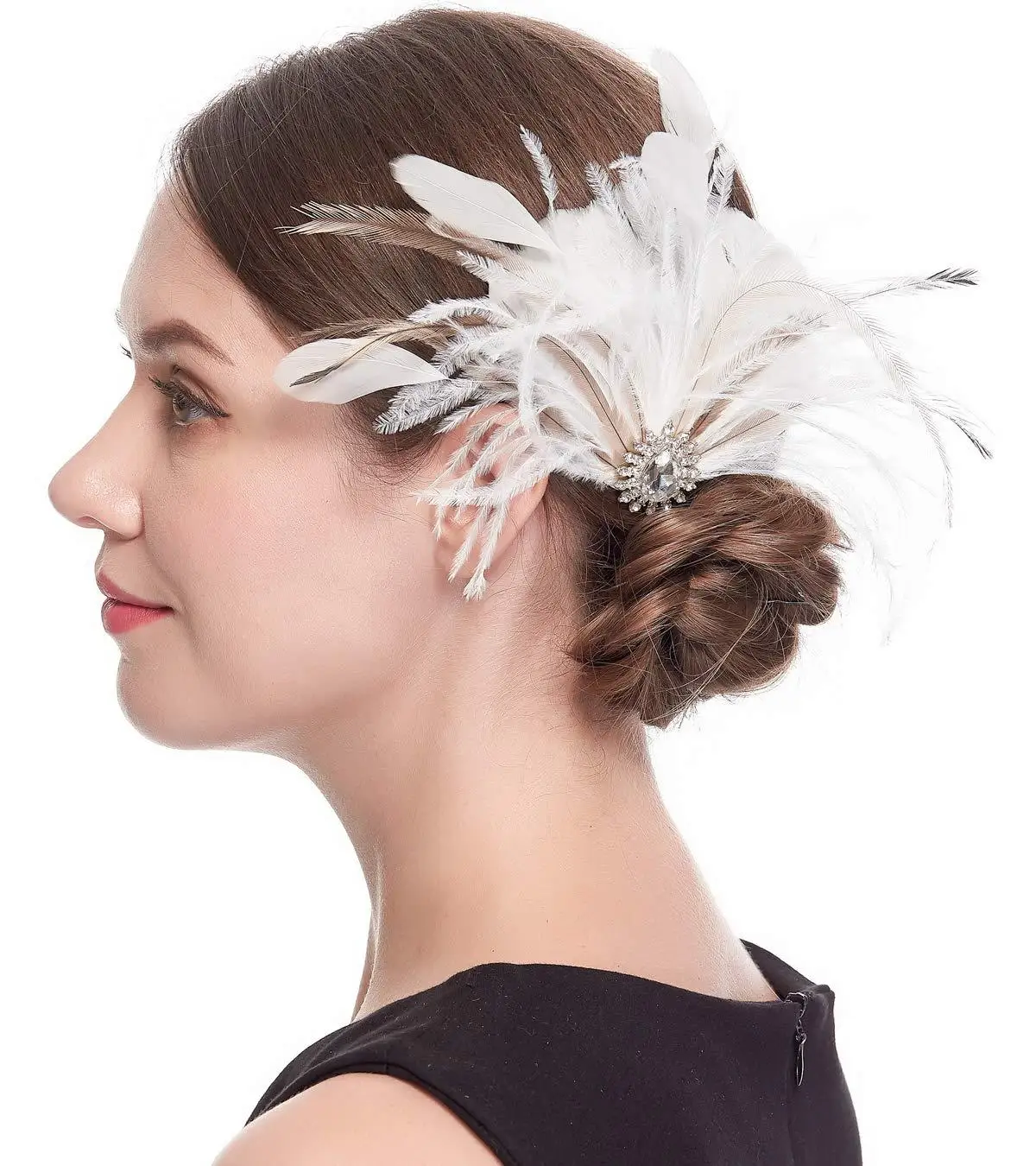 

Great Gatsby Headwear Hairpin Bride Bridesmaid Stage Performance Cocktail Party Dress Jewelry 1920s Party Accessories