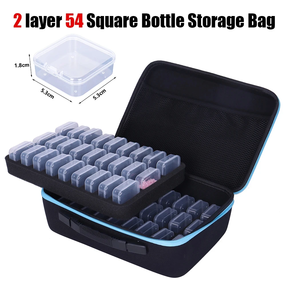 Dispaint 54 Grid 2-слойный футляр для хранения алмазной живописи набор контейнеров