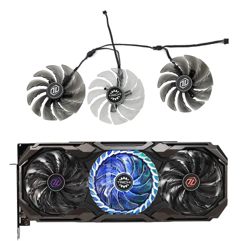 

95mm FDC10U12S9-C 85mm FDC10H12S9-C RX6800XT GPU Fan for ASRock AMD Radeon RX 6800 XT Taichi X Graphics Card Replacement Fan