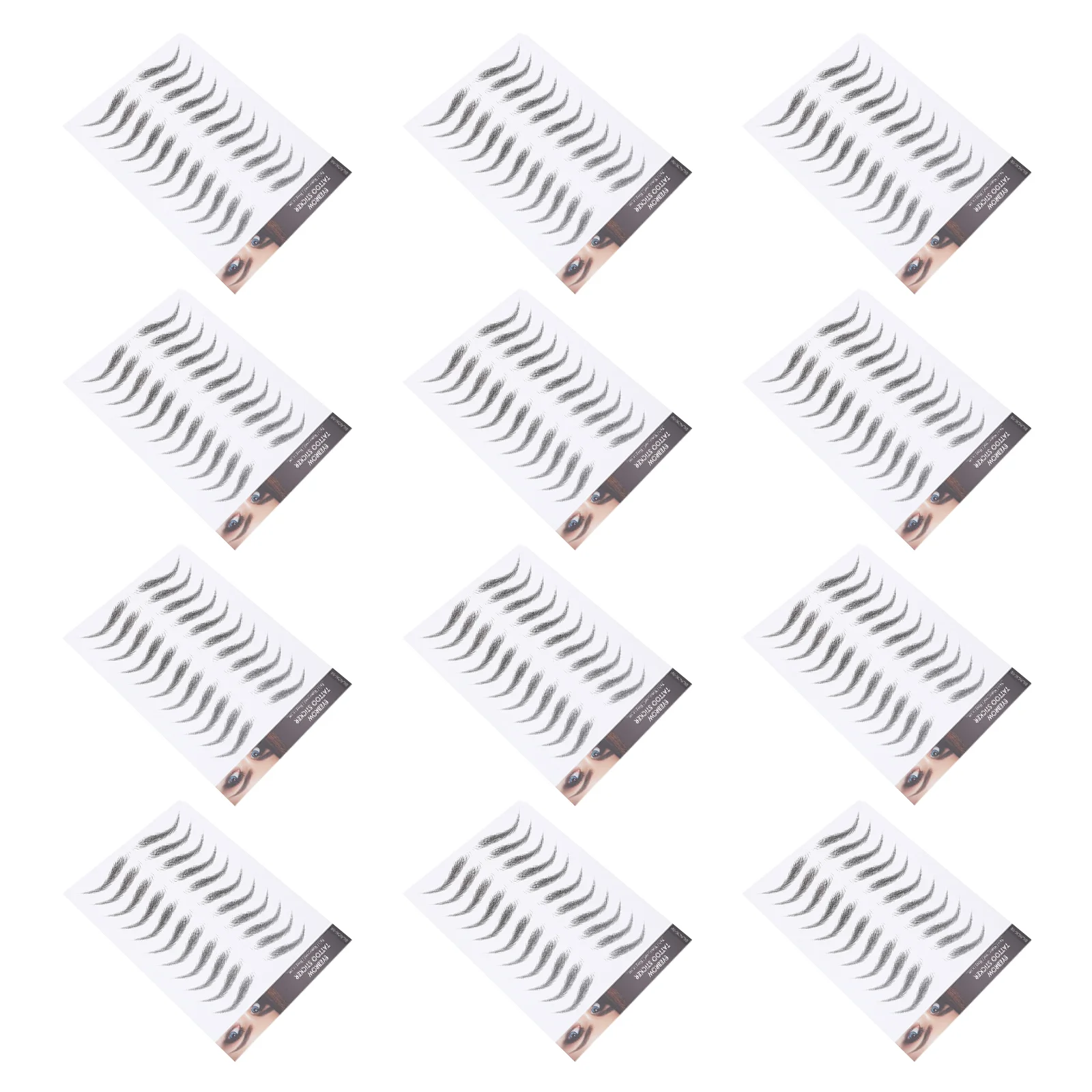 

Eyebrow Stickers Eyebrows Imitation Transfers Hairshapingtattoo 4D Fake Tool False Waterproof Men Grooming Transfer Stencils