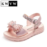 kwvw fashion girl sandals summer new kids casual beach shoes lightweight breathable non slip children outdoor activity supplies