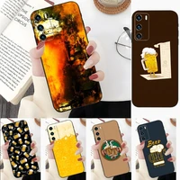beers alcohol summer bubble phone case for honor 50 50pro 30 20 10 i pro s se v40 v30pro v20 v9 v8 x30 x20 x10 x10max funda back