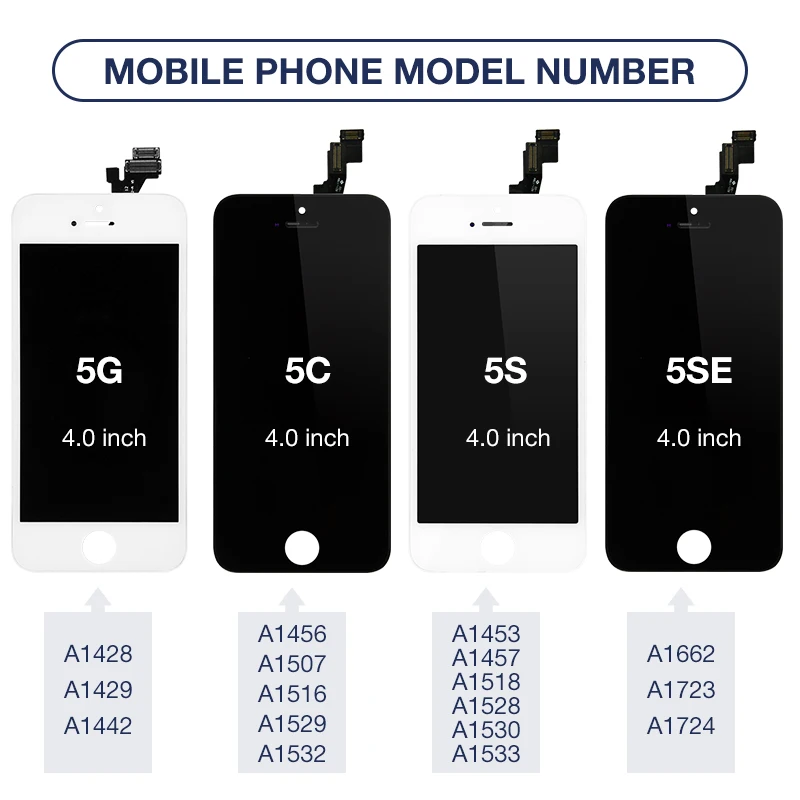 OEM Полный ЖК-дисплей для iPhone 5 5S 5C SE дисплей полная сборка сенсорный экран Замена