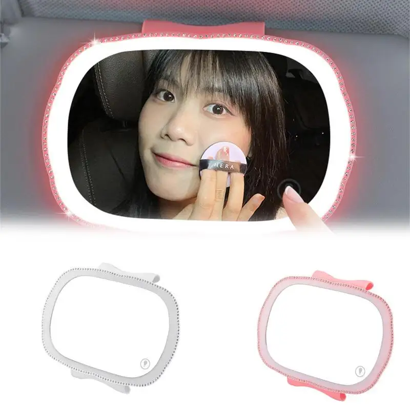 Автомобильное зеркало для макияжа автомобиля солнцезащитный козырек