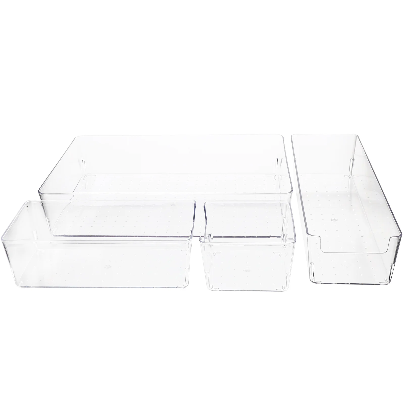 

Drawer Organizer Storage Desk Tray Box Organizers Clear Bins Transparent Bin Containerversatile Kitchen Boxesdesktopdresser