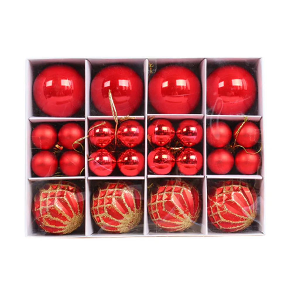 

40pcs Christmas Ball Christmas Tree Ornament 3/6cm Size Home Christmas Hanging Pendant New Year Party Decoration Gift Navidad
