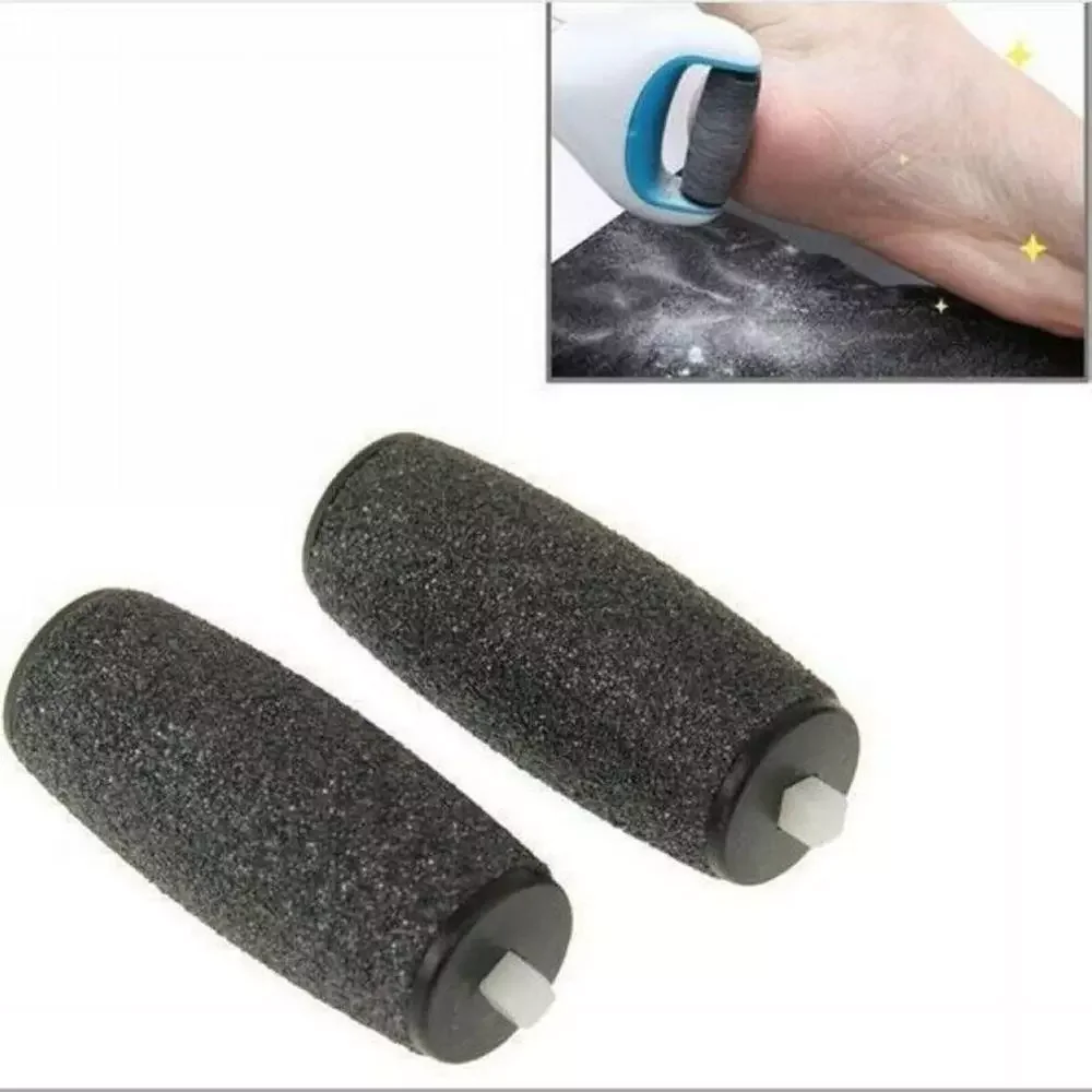 

/ Pair Replacement Roller Heads For Scholls Velvet Smooth Electric Foot File Express For Pedi Skin Remover