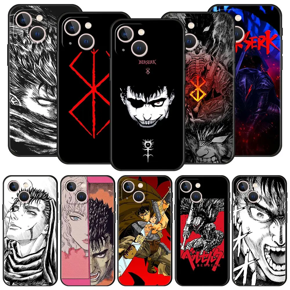 

Berserk Guts Gatsu ​Sacrifice Zodd Luxury Phone Case For iPhone 11 12 13 14 Pro MAX Mini 7 8 Plus X XR XS MAX SE Funda Cover