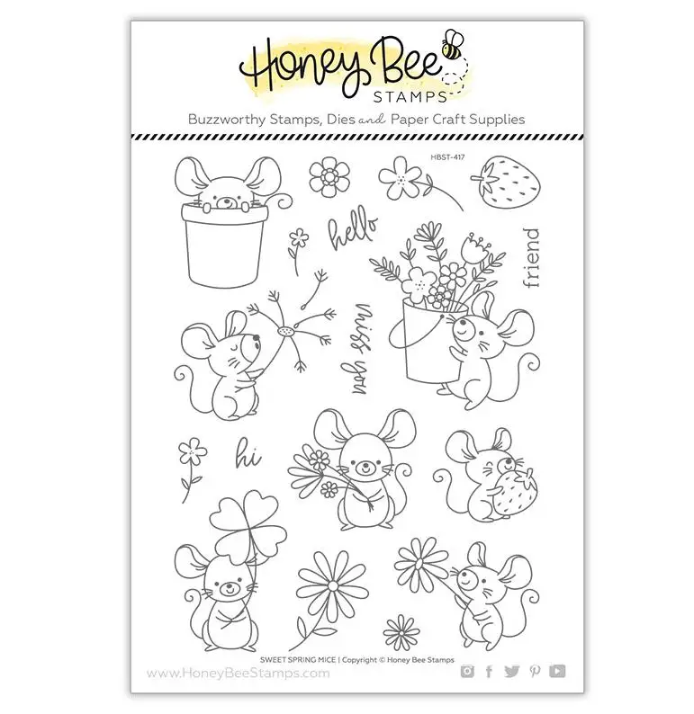 

2022 Newest Cute Rat Clear Stamps Metal Cutting Dies DIY Scrapbooking Album Decorating Hand Craft Embossing Transparent Stencil