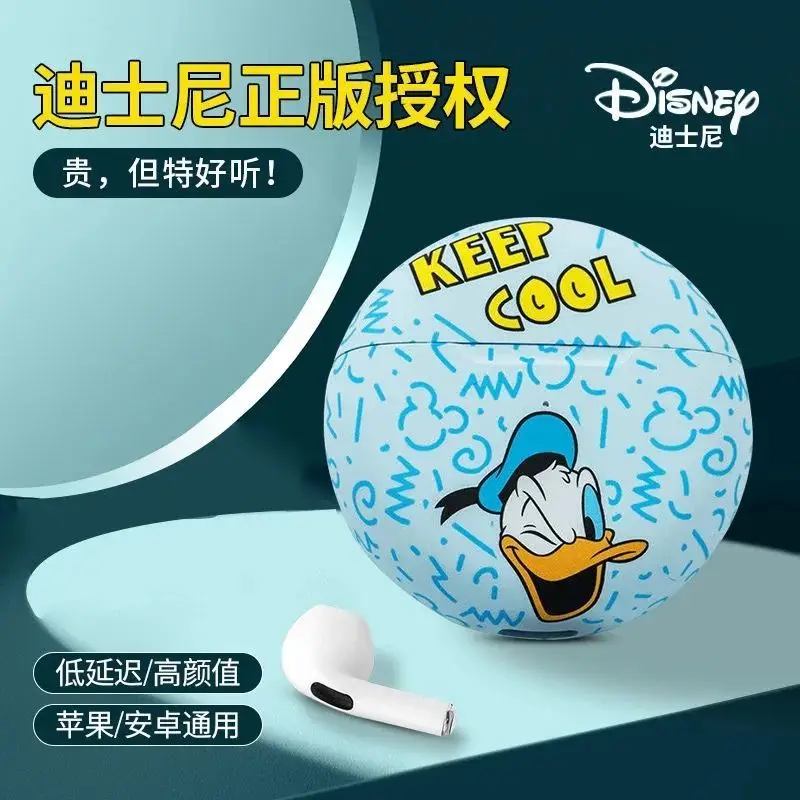 

Новая беспроводная Спортивная мини-гарнитура Bluetooth для мальчиков и девочек Disney, подходит для Apple Android, длинная