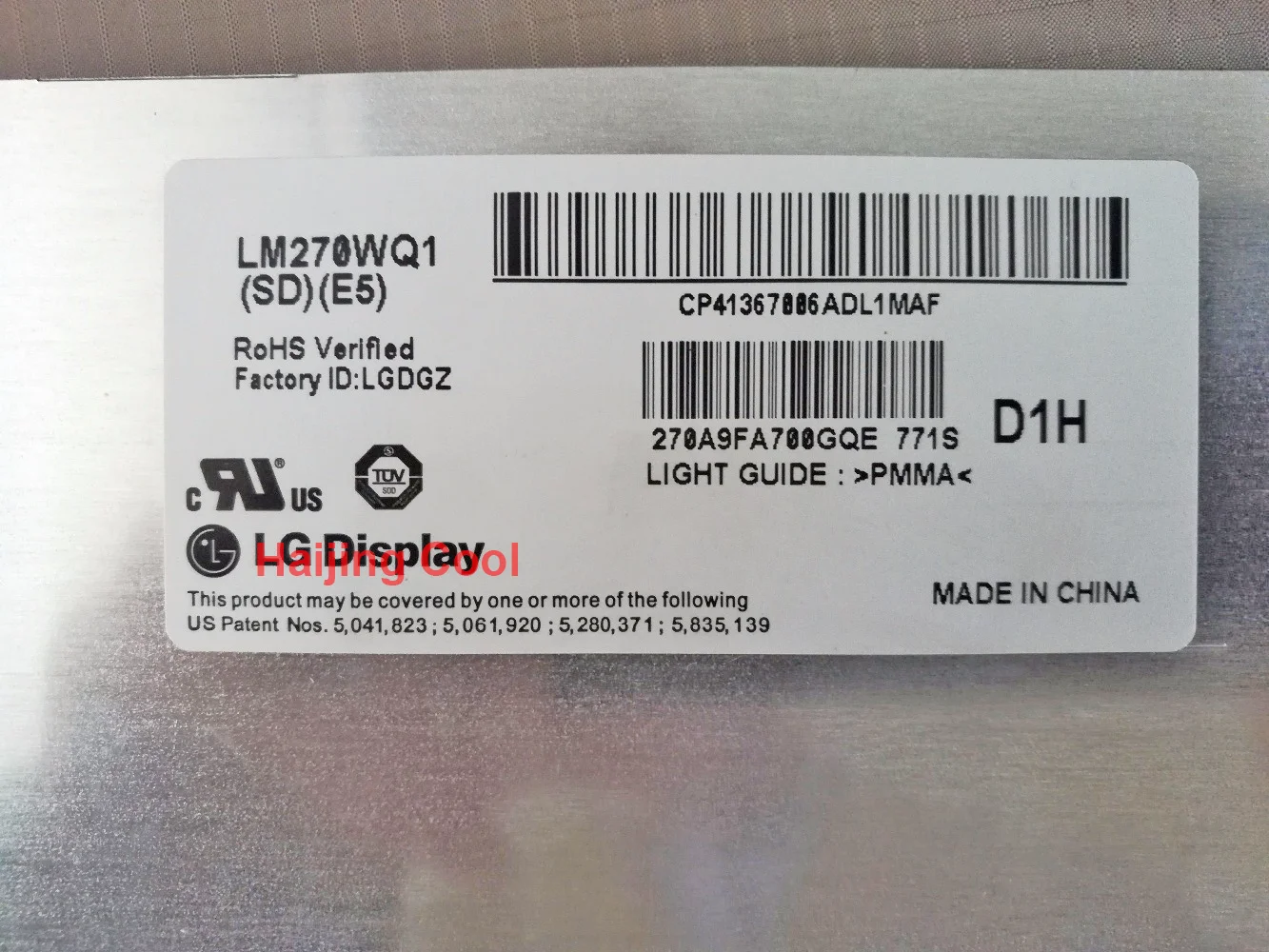LM270WQ1 SD E5 ЖК-экран LM270WQ1(SD)(E5) для A1312 2011 IMac 27 дюймов