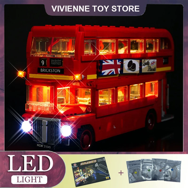 Детали для конструктора LEGO 10258 совместимы с Лондонскими автобусами