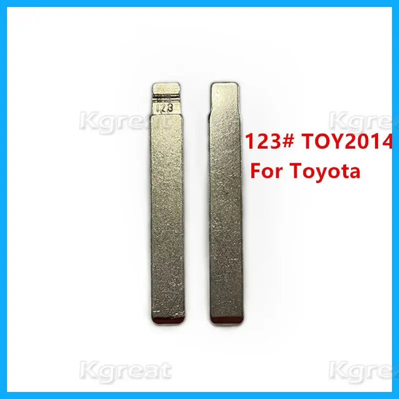 

10 шт. 123 # TOY2014 металлическая НЕОБРАБОТАННАЯ застежка KD полотно дистанционного ключа для Toyota новые модели COROLLA для Keydiy KD Xhorse VVDI JMD Remote