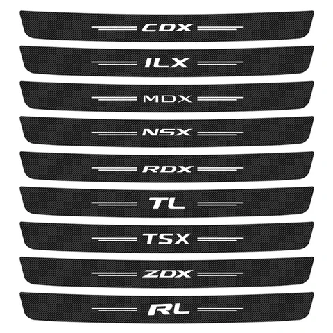 Наклейки для бампера, наклейки для заднего бампера Acura TL LHD TSX MDX RSX для двери БАГАЖНИКА АВТОМОБИЛЯ RDX CDX NSX RL RLX ZDX с логотипом, защита от царапин