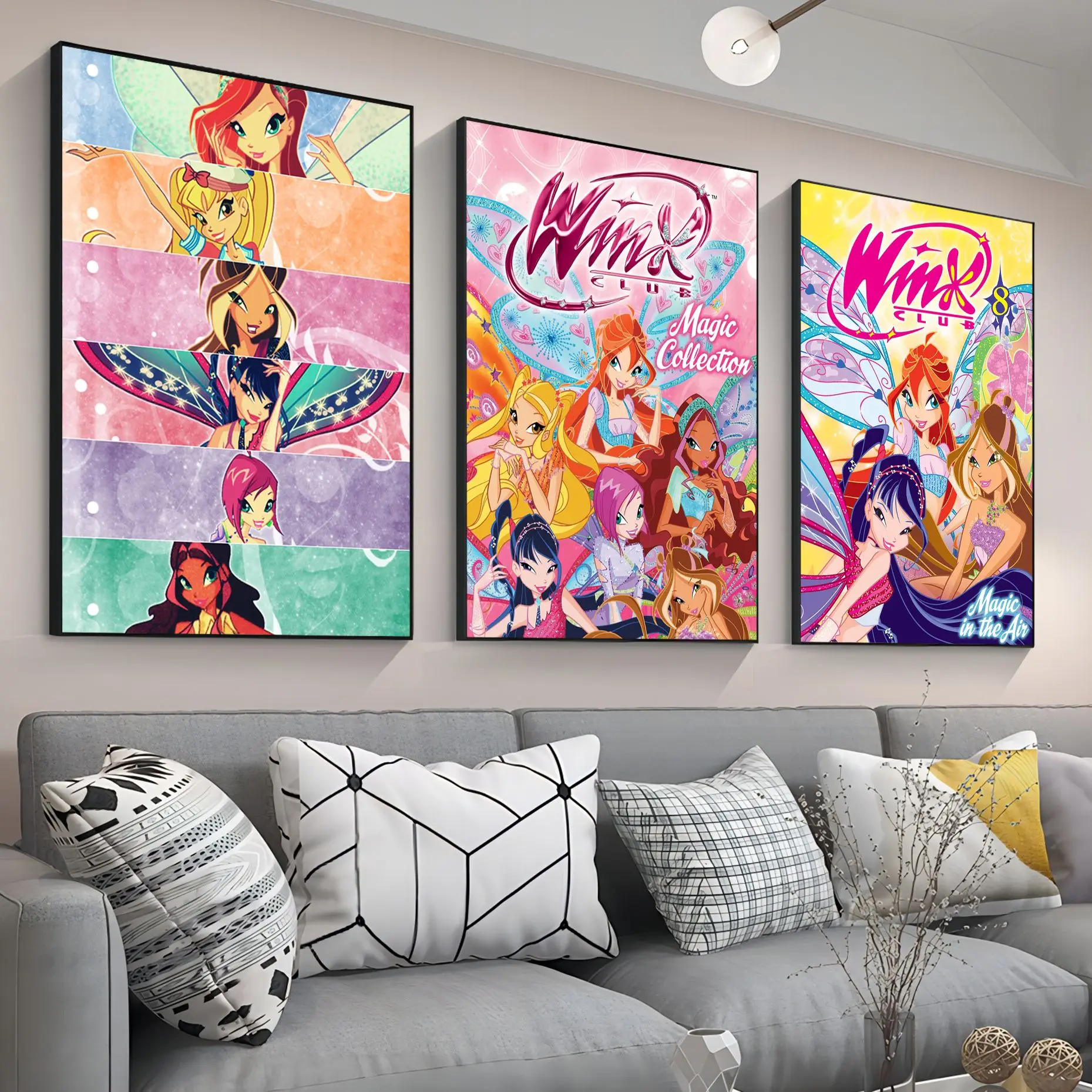 Girl-W-Винкс клубы хорошее качество принты и постеры семейный кофейный дом бар