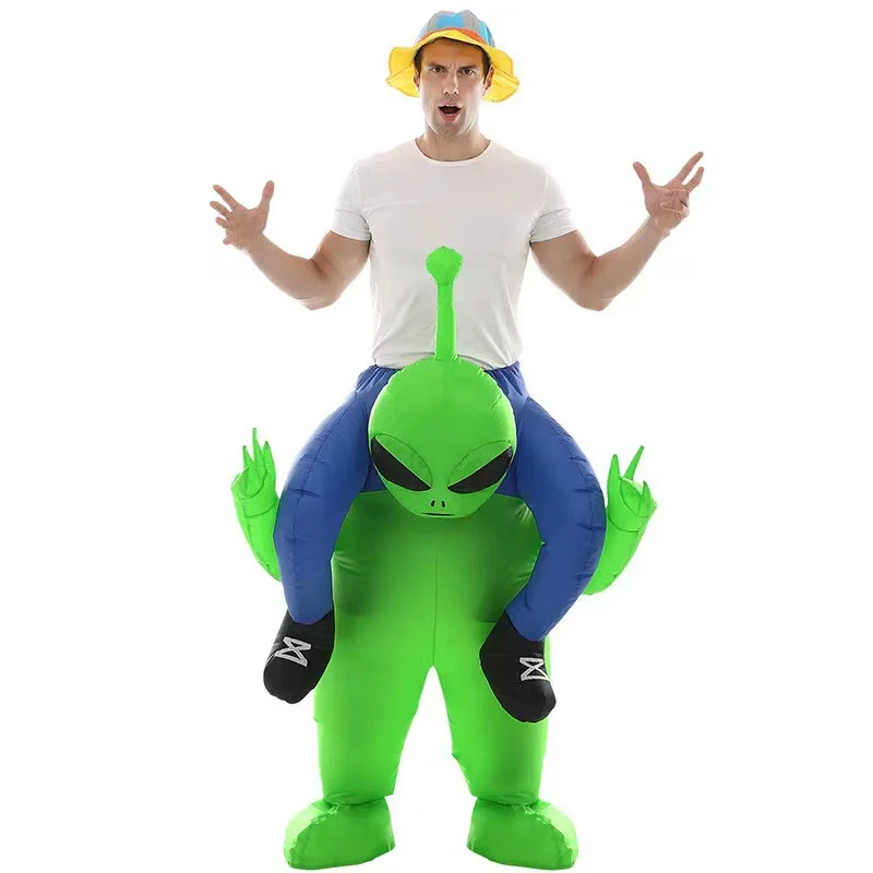 Взрослый надувной костюм для верховой езды инопланетянина вечеринки мужской и