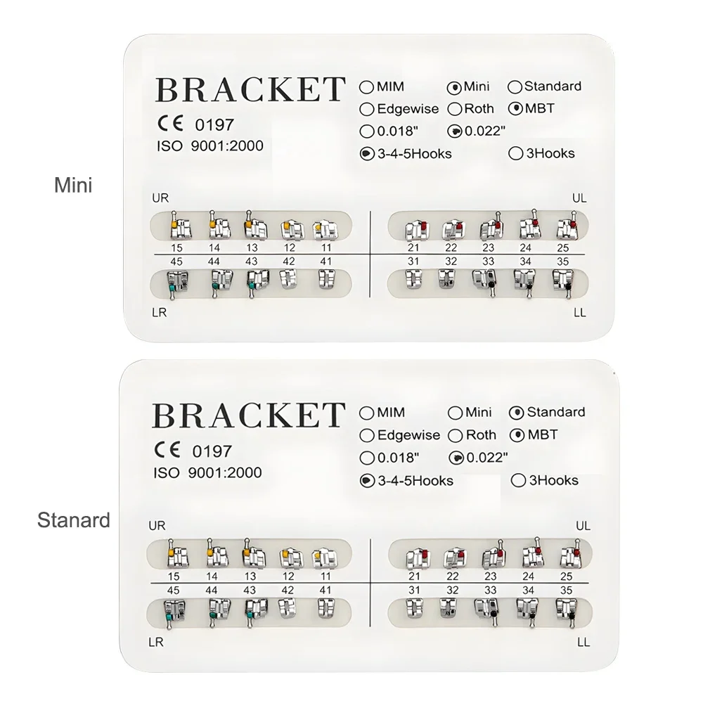 XYSZ 1 упаковка стоматологический ортодонтический мини-рактовый кронштейн