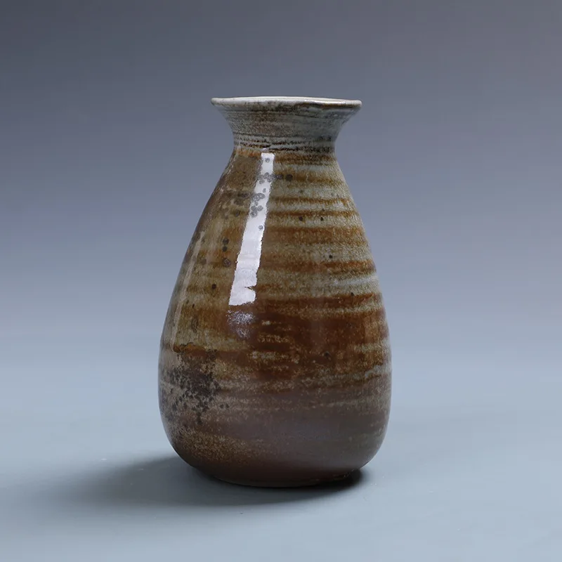 

Stoneware Decoration Handmade Firewood Mini Flower Vase Home Decoration Hydroponic Flower Vase