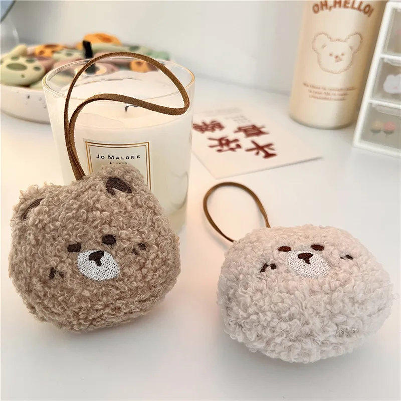 

Korean Embroidery Bear Bag Pendant Creative Plush Doll Handbag Accessories Cute Bag Hanging Ornament Small Lightweight Pendants