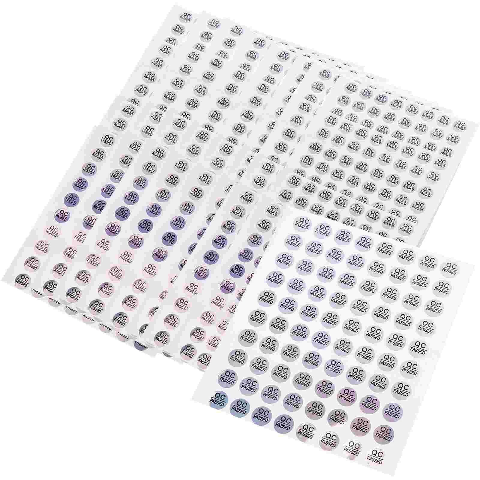 

800Pcs Self Adhesive QC Passed Labels Warehouse Quality Stickers Check Tested Stickers
