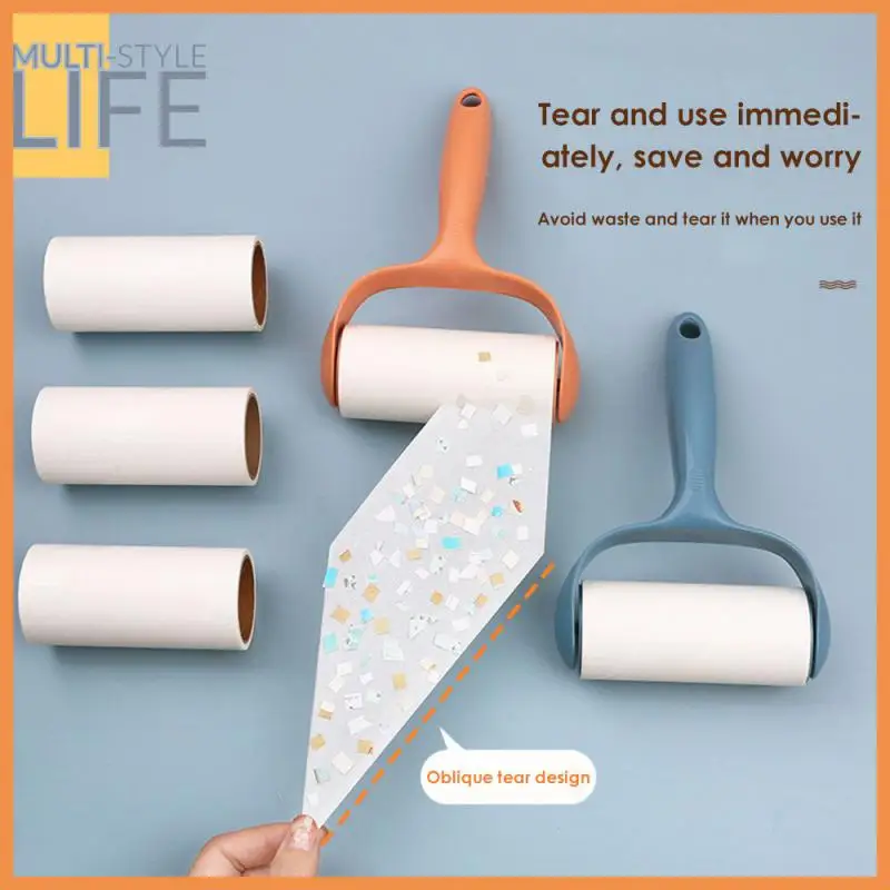Without Glue Residue Portable Lint Remover Portable Tousle Remover Roller Strong Dust Removal Split Design Convenient Storage
