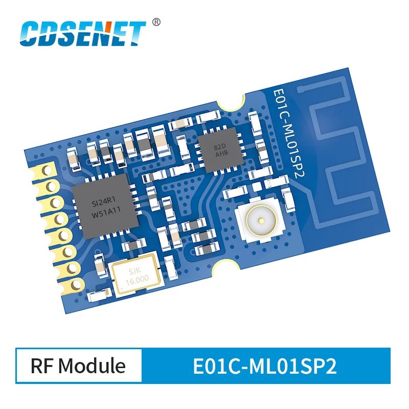10X E01C-ML01SP2 Si24R1 2 4 ГГц 20 дБм радиочастотный модуль SPI интерфейс IPEX антенна