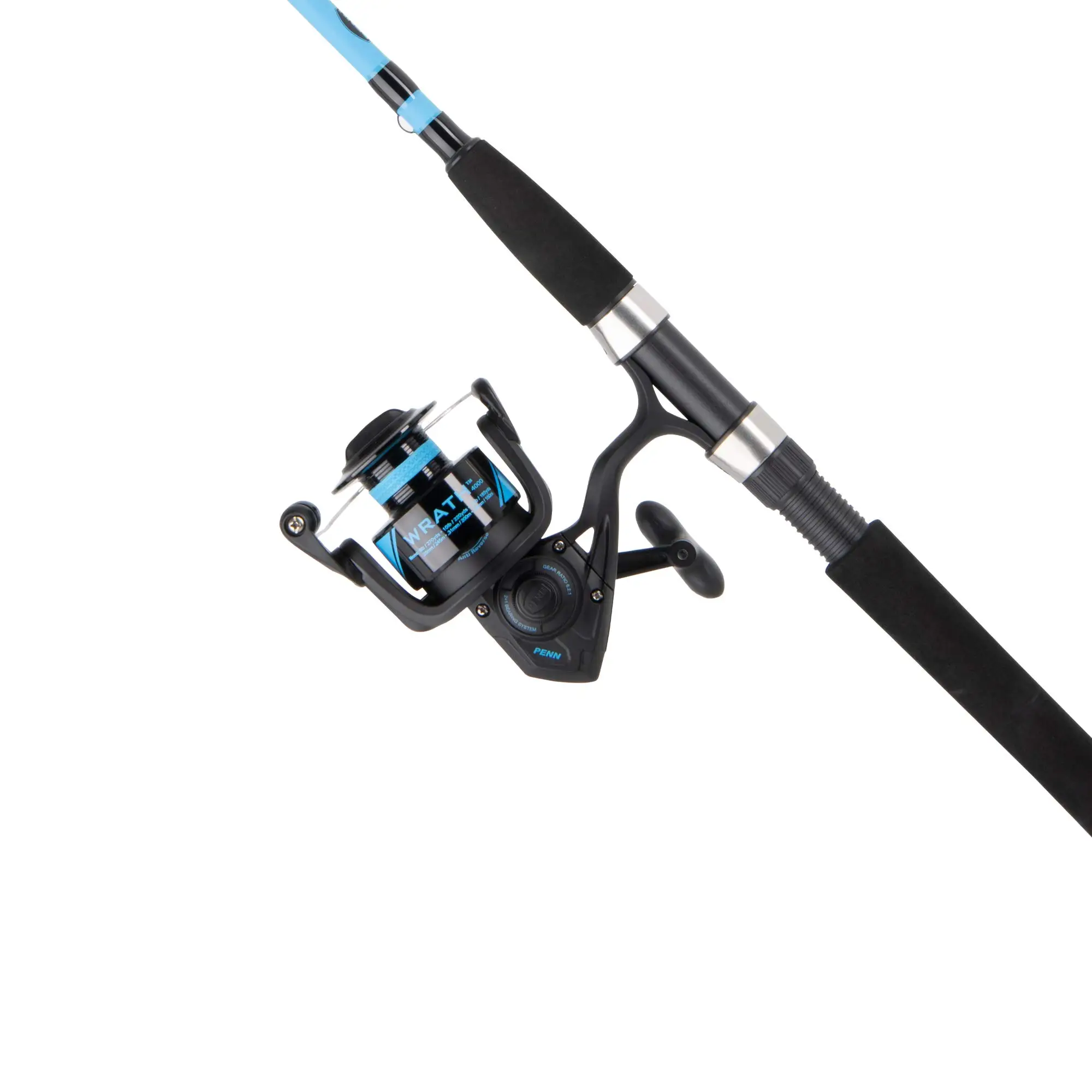 6’6” Wrath Fishing Rod and Reel Spinning Combo enlarge