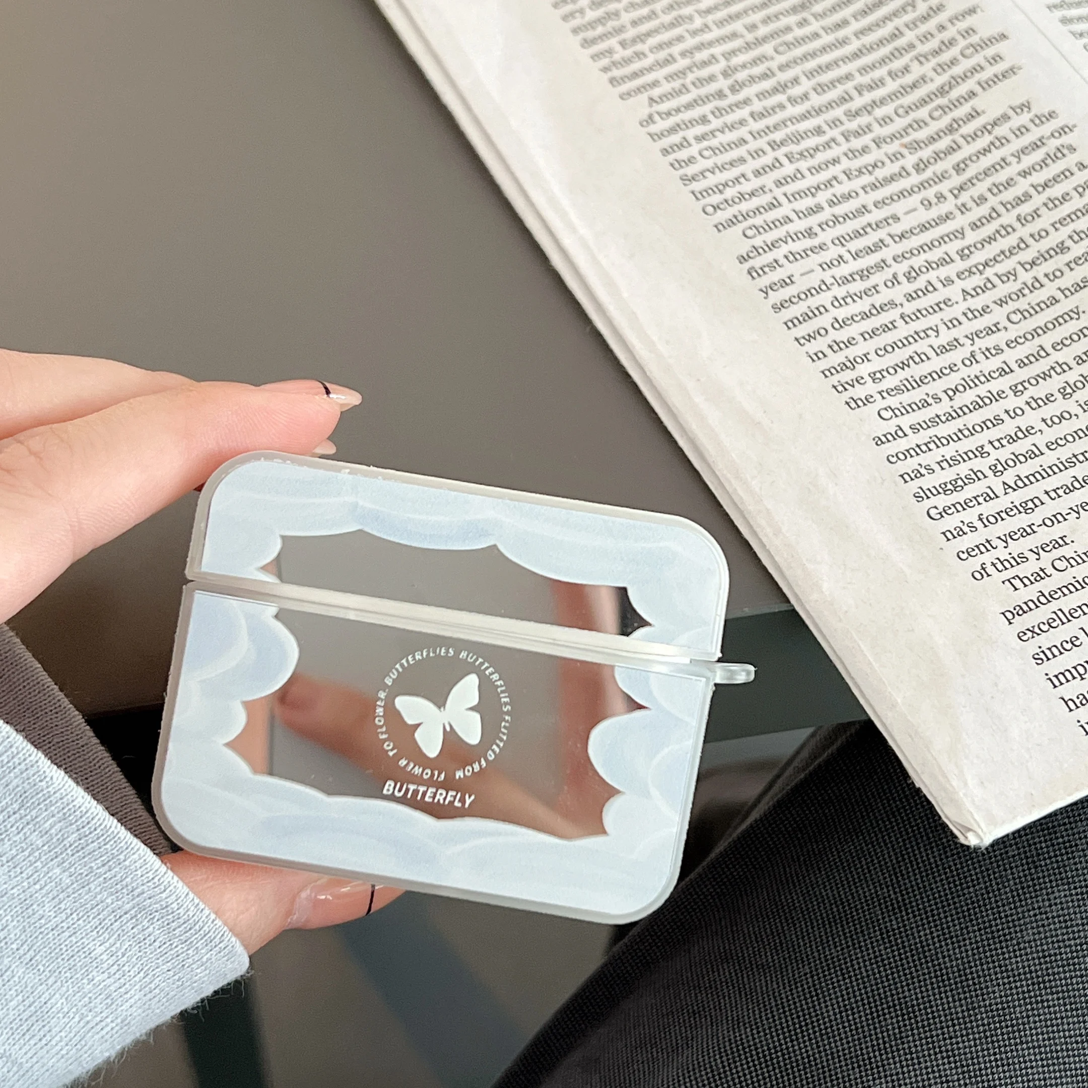 

Корейский чехол-бабочка для Airpods Pro, мягкий силиконовый чехол для Air Pod 1, 2, 3, защитный чехол, милая зарядная коробка для наушников