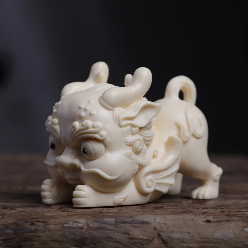 

Маленькие модели украшений Lucky- Pixiu Q version, ручная работа, китайские талисманы, домашний офис, милые настольные статуэтки фэн-шуй