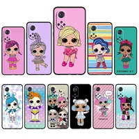 lol surprise doll girl for honor 60 50 20 se pro x30 10x 10i 10 9x 9a 8x 8a lite silicone soft tpu black phone case capa cover