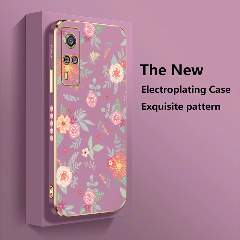 Ретро чехол с цветком для Vivo Z3i Z5i Z1X Z1i iQOO U5X U1X Neo Z9 Z9X Z7 Z3 Z3X противоударный мягкий