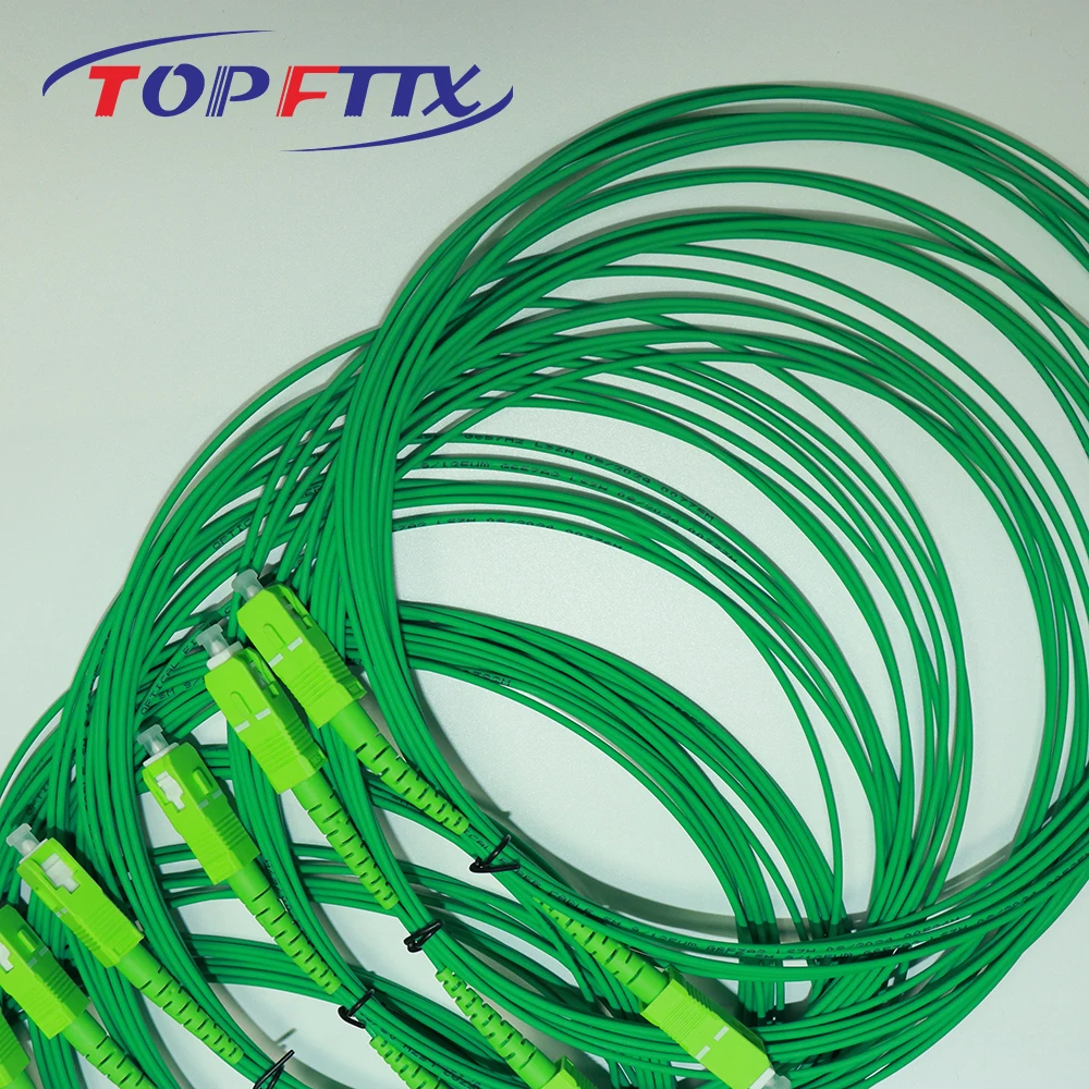 Эксклюзивно для Франции Telecom SC/APC SM G657A2 SX 1 6 мм оптоволоконный патч-корд зеленая