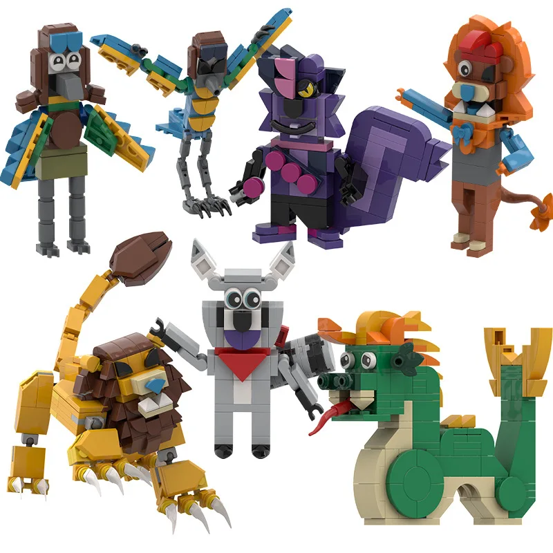 Фигурки героев фильма парк Индиго модные Конструкторы для исследования монстр