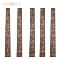 naomi 5 pcs guitar fretboard tree of life rosewood fretboard fingerboard for 41 20 frets guitar parts accessories new