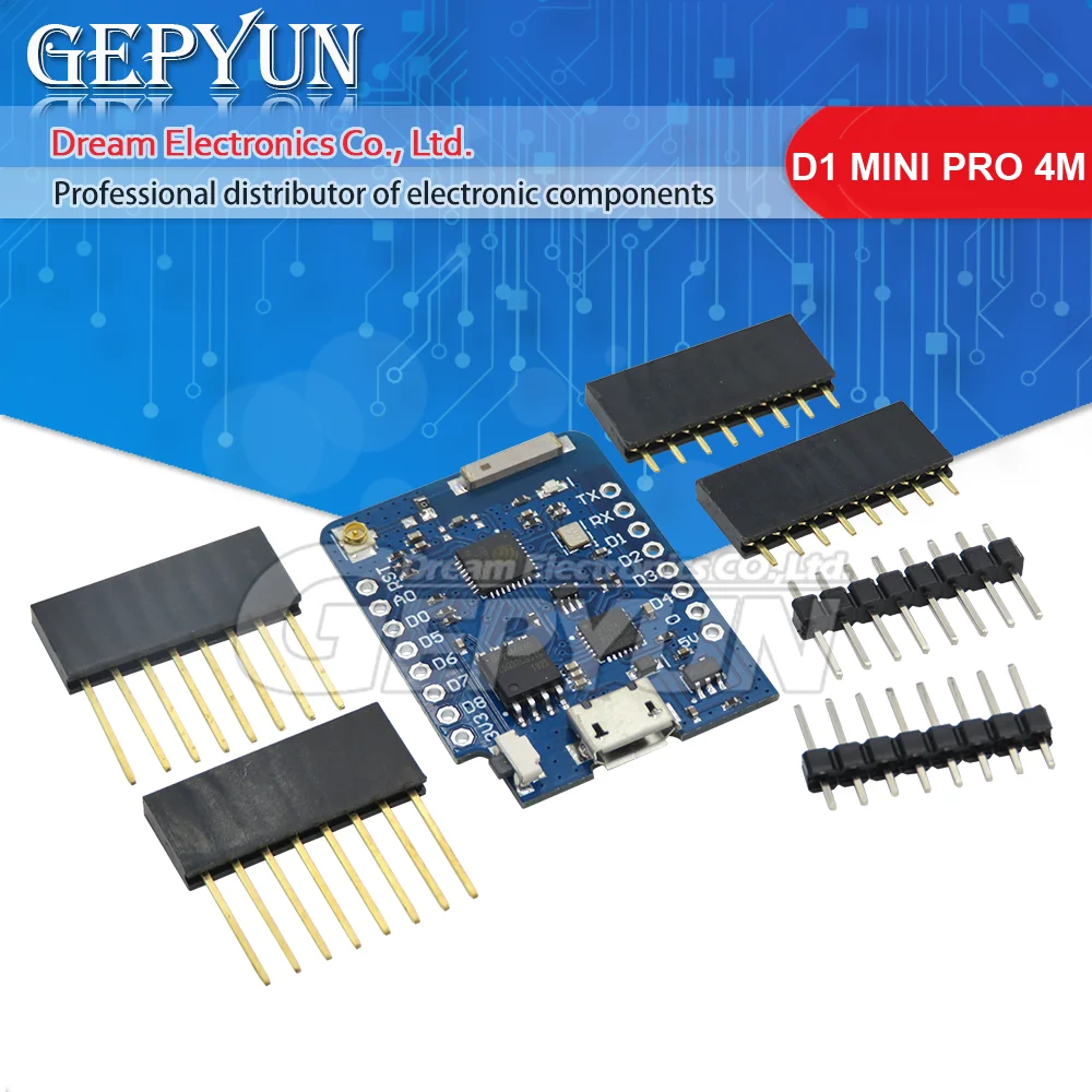 WEMOS D1 Mini PRO4M 16M байт внешний антенный разъем на основе NodeMCU ESP8266 ESP-8266EX CP2104 WIFI макетная плата Mini USB