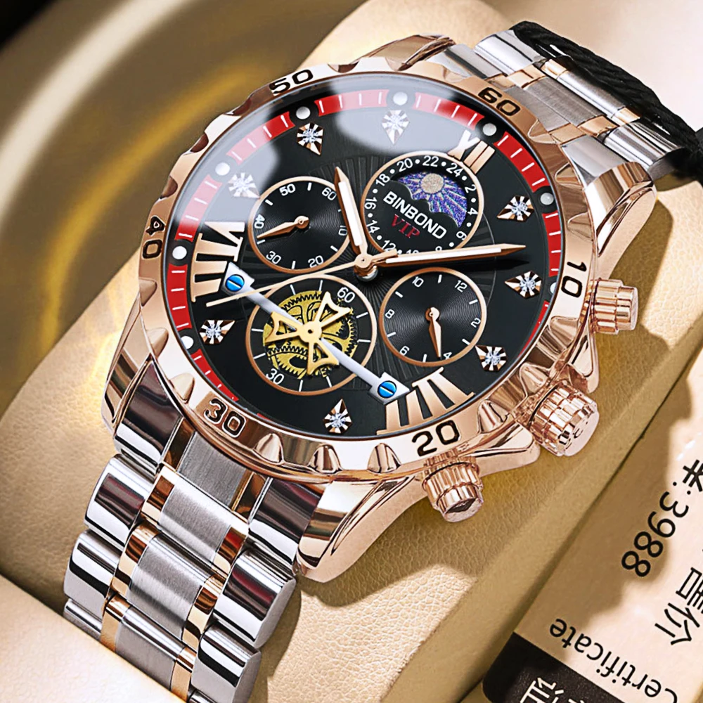 Мужские кварцевые наручные часы BINBOND