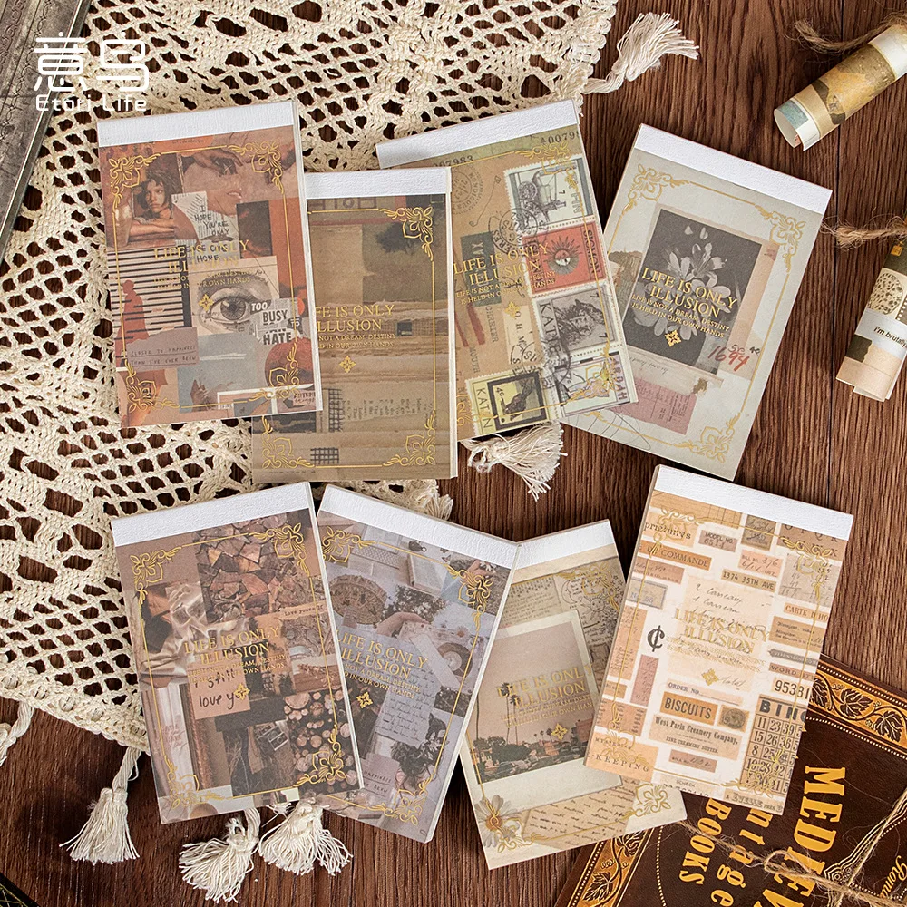 

50 Pcs Vintage Floral Poster Junk Journal Ephemera craft paper DIY Album Retro Letter Stamp Scrapbooking Material Paper Packs