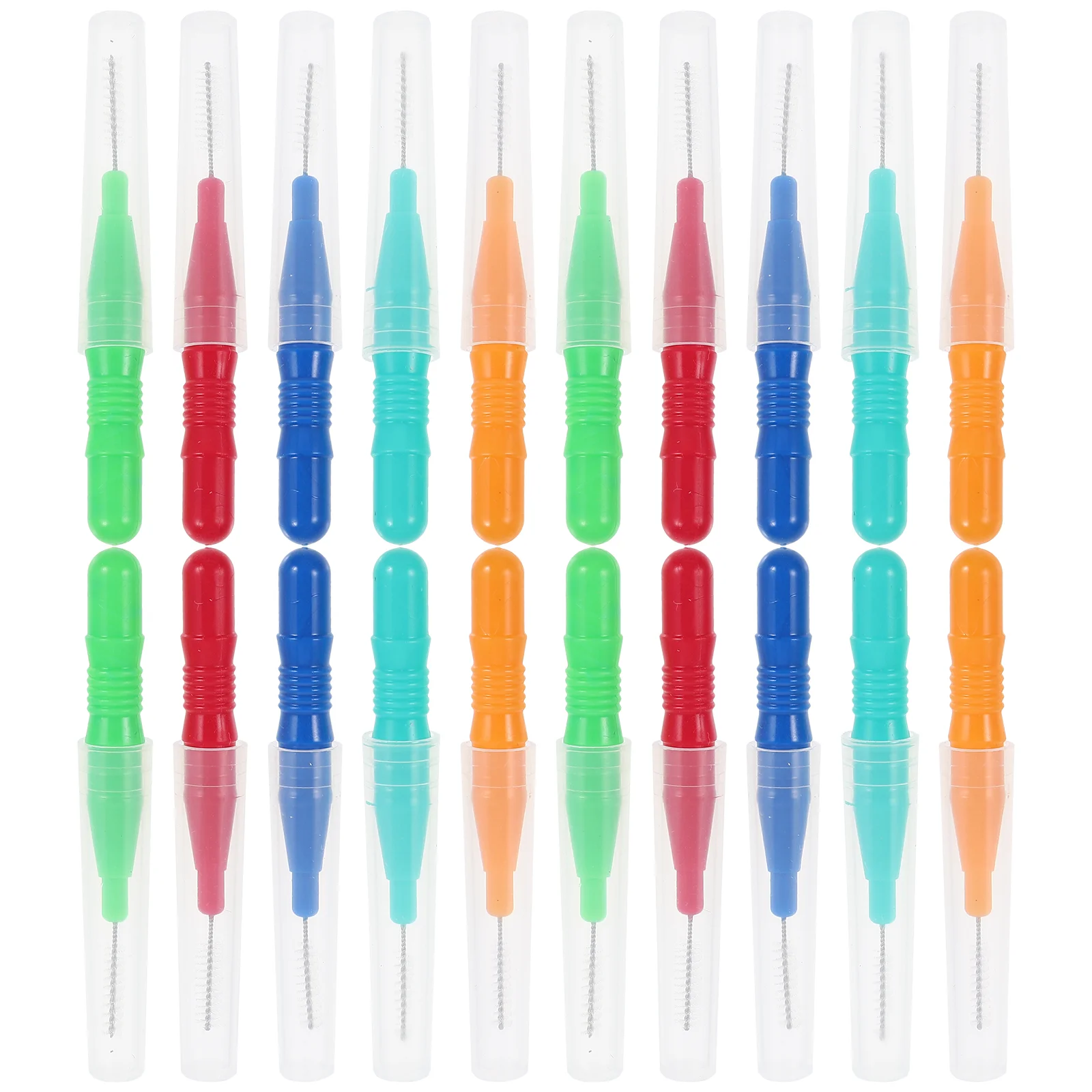 

50pcs Oral Cleaning Brushes Interdental Brushes Brushes Teeth Gum Brushes