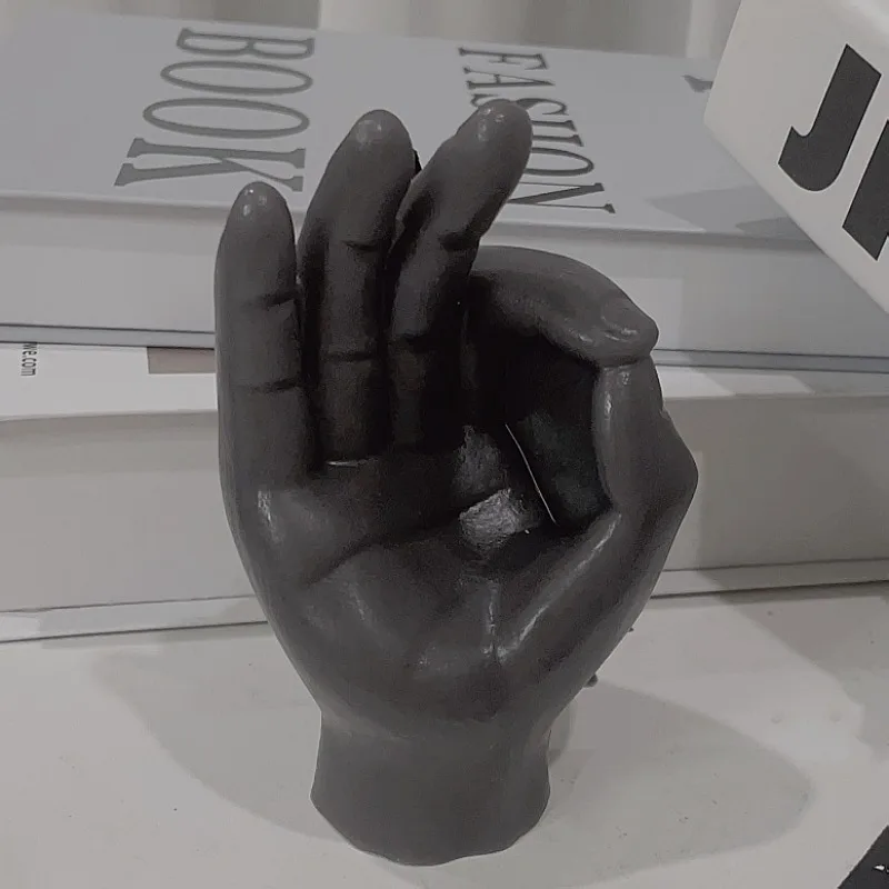 

Creative Ok Gesture Finger Candle Simulation Aromatherapy Candle Home Decoration Accessories For Living Room Birthday Gifts