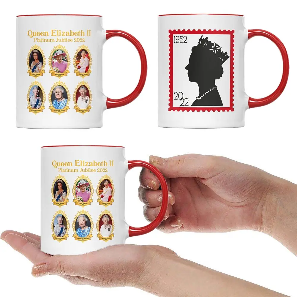 

1PC Queen Elizabeth II 1926 - 2022 In Memory Mug Cup 12oz Ceramics Coffee Mug Honoring Queen of England Queen Souvenir