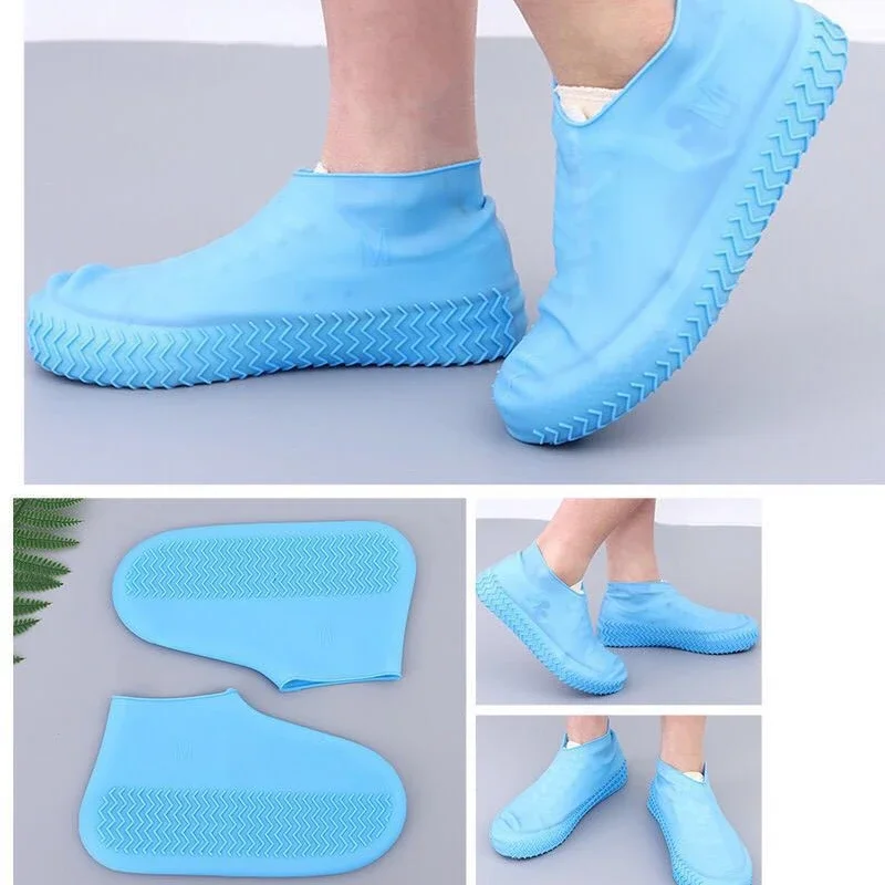 

1 Pair Waterproof Silicone Shoes Cover Unisex Shoes Colorful Protectors Rain Boots for Outdoor Rainy Days Reusable Shoe Covers