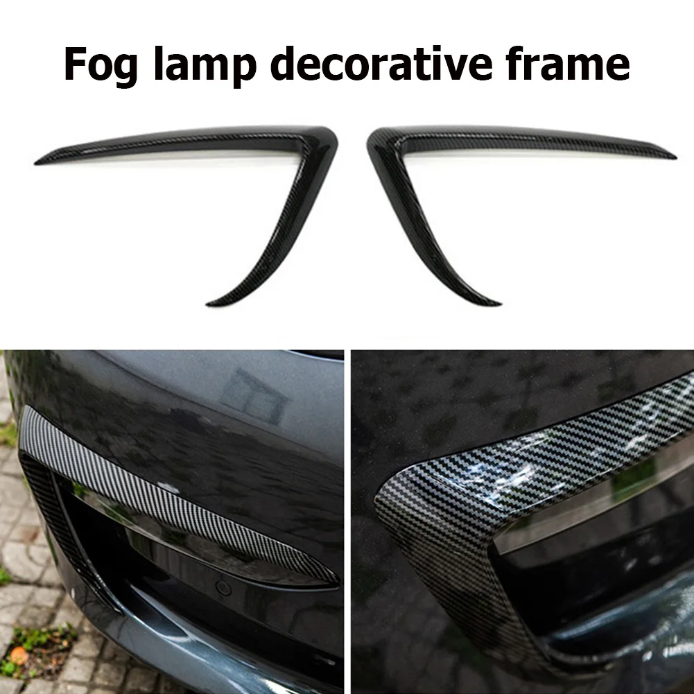 

Front Blade Trim For Tesla Model 3 2016-2021 Accessories Matte Carbon Fiber ABS Black White Car Accessories for Tesla Model 3