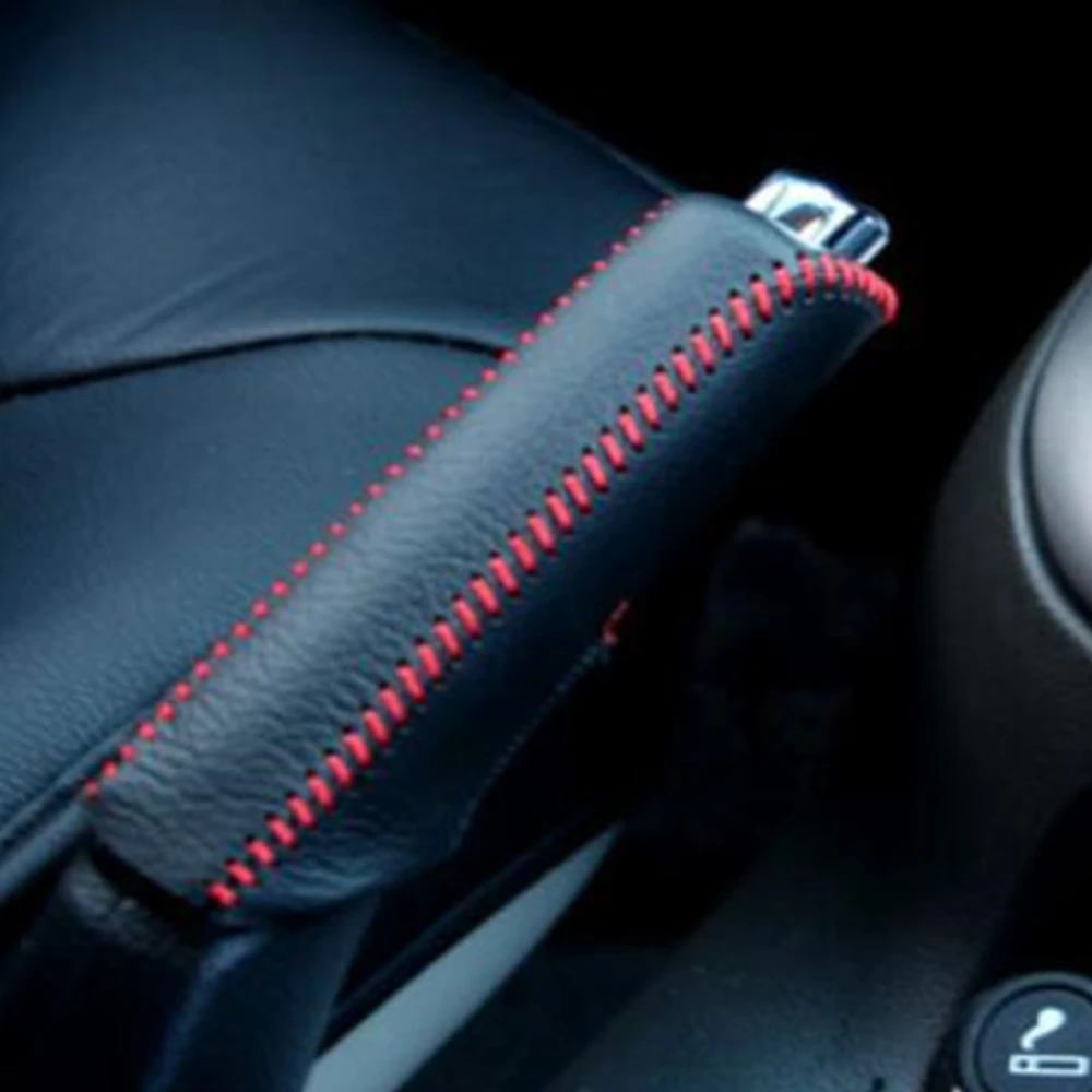 Автомобильный Стайлинг кожаный чехол для ручного тормоза чехлы Peugeot 206 207 208 301 307 308